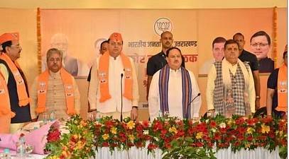 Nadda took stock of the election preparations