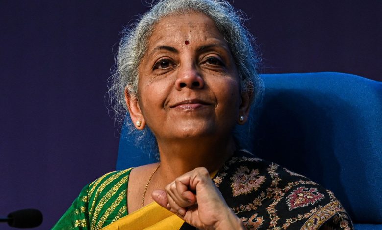 Nirmala Sitharaman, India's finance minister