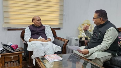 Cabinet Minister Ganesh Joshi met Defense Minister Rajnath Singh