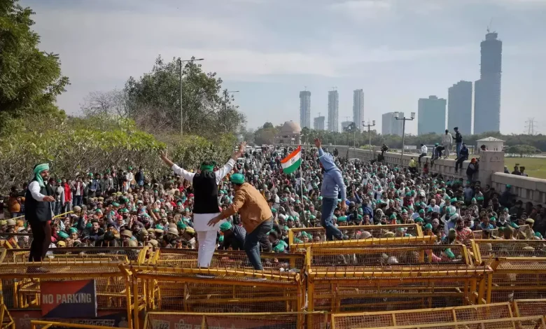 farmers protest live